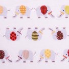 Cute elephant in beige
