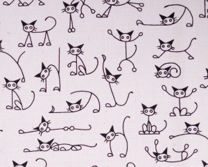 110cmx90cm//cute cats//black
