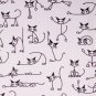 110cmx90cm//cute cats//black