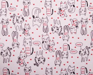 110cmx90cm//cute cats//pink