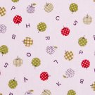 Checks and dots in apples oxford 20s//natural red and green//cotton