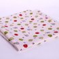 Checks and dots in apples oxford 20s//natural red and green//cotton