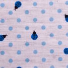 Dots and goldbugs//linens//blue