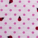 Dots and goldbugs//linens//pink
