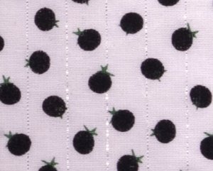 Love apples//gauze//black