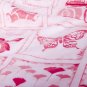 antique stamp style//pink//1yard