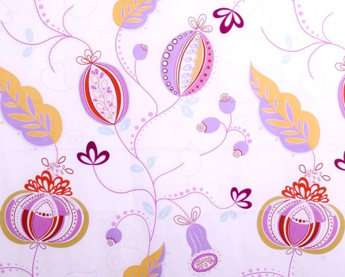 dezzle, white pink//cotton//2 yards