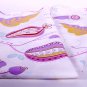 dezzle, white pink//cotton//2 yards