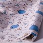 Kawaii curled lamps//blue//cotton//oxford