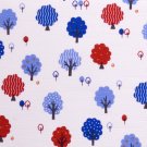 kawaii trees//blue//slub
