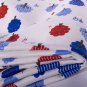 kawaii trees//blue//slub