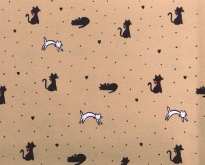 mini kawaii cat//3 colors//1 yard