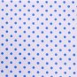 7mm blue dots in white//cotton
