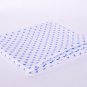 7mm blue dots in white//cotton