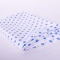 7mm blue dots in white//cotton