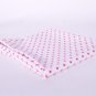 7mm pink dots in white//cotton