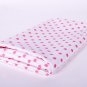 7mm pink dots in white//cotton