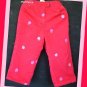 Lilly PulitzerGirl Red Pants Pink Apples 3T
