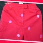 Lilly PulitzerGirl Red Pants Pink Apples 3T