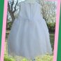Jenny Annie Dots Girl White Nylon Portrait Dress 24 M