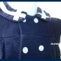 Mondays Child Girl Navy Sailor Collar Bubble Easter 9 M