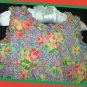 Cornelloki Girl Orange Floral Bubble Romper Ruffles 1