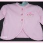 Little Me Seersucker 2 Pc Pink Dress Sweater Easter 6M