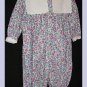 Petit Ami Girl Long LS Romper Flowers 18 M