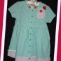 Zutano Girl Aqua Gingham Seersucker SS Dress 2