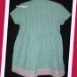 Zutano Girl Aqua Gingham Seersucker SS Dress 2