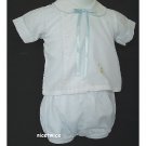 House of Hatten Boy White Easter Shorts Set 6 M
