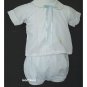 House of Hatten Boy White Easter Shorts Set 6 M