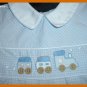 Carriage Boutiques Boy Blue Longall Romper Trains 3