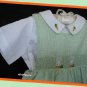 Vive La Fete Boy Green Gingham Easter Jon Set 18 M