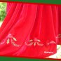 Christmas Greetings Girl Red Shirred Dress White Blouse Set 2T