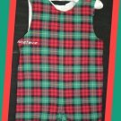 RagsLand Boy Red Green Plaid Lined Jon 18 M