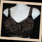 Breezies Lace Overlay Soft Cup Bra Ultimair Black 40D