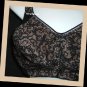 Breezies Lace Overlay Soft Cup Bra Ultimair Black 40D