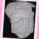 Little Me Infant Girl Pink Romper With Hat Flowers 6 M