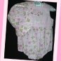 Little Me Infant Girl Pink Romper With Hat Flowers 6 M