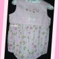 Little Me Infant Girl Pink Romper With Hat Flowers 6 M
