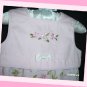 Little Me Infant Girl Pink Romper With Hat Flowers 6 M