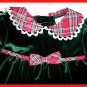 Allison Ann Girl Green Christmas Romper Red Plaid 12 M