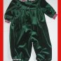 Allison Ann Girl Green Christmas Romper Red Plaid 12 M