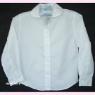 Authentic School Uniform Girl White LS Blouse 6X