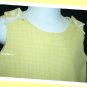 Jordan Lee Girl Yellow Gingham Checked Lined Dress 12 M