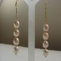 Jasmine BLUSH Pearl & Gold Earrings NEW! Genuine Gem Jewelry
