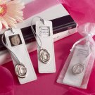 “Sweet Sixteen” Leather Photo Bookmark in Sheer Organza Pouch