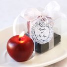 "Apple of My Eye" Mini-Candle in Gift Box with Ribbon and Tag