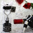 Sterling Heart Bottle Stopper in Tall Showcase Display Box